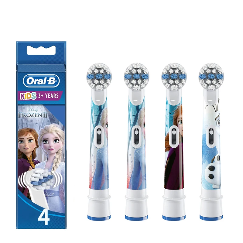 Oral B Kids Replacement Toothbrush Head Frozen Design for Girl Thoroughly Clean Teeth and Gum For Orla B Kids Toothb